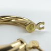 Vintage 14ct Gold Small Chunky Twisted Hoop Earrings 375