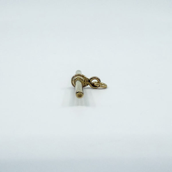 Vintage 9ct Gold T-Bar Pendant / Charm 375