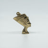 Vintage 9ct Gold Egyptian Queen Nefertiti Pendant / Charm 