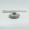 Vintage Sterling Silver Oval Amethyst Photo Locket Pendant & 22” Chain 925