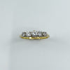 Antique 18ct Gold 0.50ct Diamond 5x Stone Ring 750 Size K