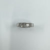 18ct White Gold 0.50ct Princess Cut Diamond Band / Ring 750 Size P