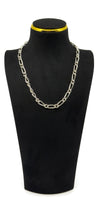 Chunky Vintage Sterling Silver 18” Figaro Chain 925 (Sheffield 1996)