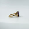 Vintage 14ct Gold 8.50ct Colour Change Purple Sapphire Size J - K