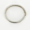 Chunky Sterling Silver Multi Coloured CZ Oval Bangle / Bracelet 925