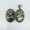 Vintage Sterling Silver  Double Sided Portrait Locket 925