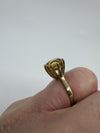 Vintage 9ct Gold 4.40ct Citrine Solitaire Cocktail Ring 375 Size K - L Birm 1992