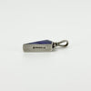 Chunky Vintage Double Sided Blue Agate & MOP Fob Pendant 925 by DSW