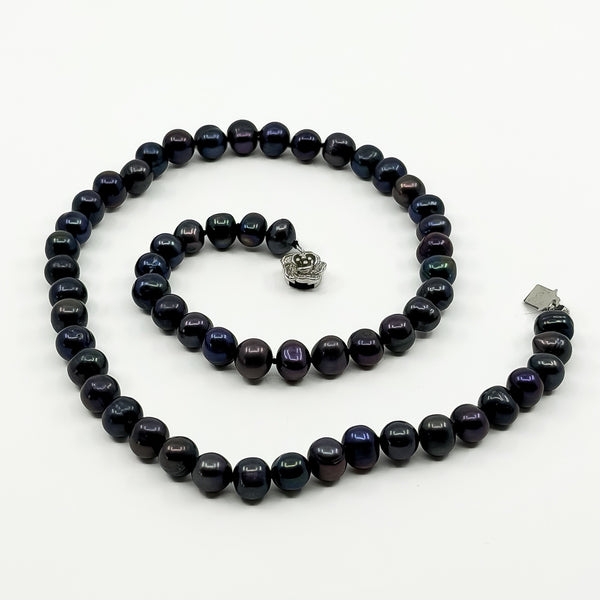 New Freshwater Pearl 18" Necklace & White Gold Filled Clasp