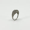Art Deco Platinum 1ct Diamond Trilogy Ring 950 Size M - N