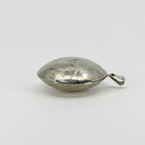 Vintage Sterling Silver Large Chunky Round Photo Locket 925 