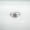 1ct CZ Solitaire Engagement Ring Sterling Silver Size M