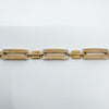 Vintage 9ct Rose Gold Rectangular Links 7.5” Bracelet 375