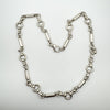 Unusual Chunky Fancy Link 24” Chain in Sterling Silver 925 Heavy 111g Unisex