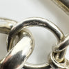 Chunky Sterling Silver Vintage Curb Links Bracelet & Large T-Bar Charm 925 61g