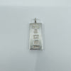 Large Chunky Vintage Sterling Silver Ingot Pendant (Sheffield 1976) 31g