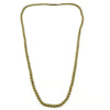 Vintage 9ct Rose Gold Graduated Cultured Pearl 23” Necklace 375