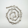 Unusual Chunky Fancy Link 24” Chain in Sterling Silver 925 Heavy 111g Unisex