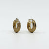 Vintage Chunky Twisted 9ct Gold Mesh Hoop Earrings 375