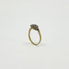 Vintage 18ct Gold & Platinum 0.45ct Diamond Trilogy Ring 750 Size K