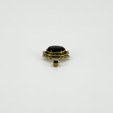 Vintage 9ct Gold Double Sided Black Onyx & Carnelian Fob 375