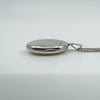 Vintage Sterling Silver Oval Engraved Photo Locket & 16” Box Chain Necklace 925