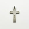 Vintage Large Sterling Silver Engraved Christian Cross Pendant 925 (Birm 1973)