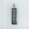 Vintage Sterling Silver Chunky Ingot Pendant 925 (Sheffield 1977) 14g