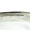 Vintage Sterling Silver & Rose Gold Engraved Floral Bangle 925 (Birm 1978)