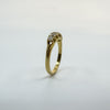 Victorian Antique 18ct Gold 0.50ct Diamond 5x Stone Boat Ring 750 Size N