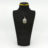 Vintage Sterling Silver Oval Foliate Engraved Locket 925