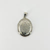 Vintage Sterling Silver Oval Foliate Engraved Locket 925