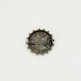 Antique Victorian Aesthetic Sterling Silver Yellow & Rose Gold Floral Brooch 925