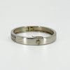Chunky Sterling Silver Multi Coloured CZ Oval Bangle / Bracelet 925