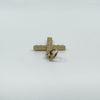 Vintage 9ct Gold Diamond Cut Christian Cross Pendant / Charm 375 Reversible 3d