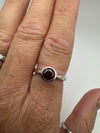 New 1.26ct Ruby Solitaire Ring Sterling Silver 925