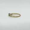 Vintage 14ct Gold 0.25ct Diamond Solitaire Ring 585 Size M 1/2