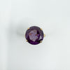 Vintage 14ct Gold 8.50ct Colour Change Purple Sapphire Size J - K