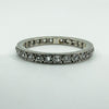 Antique Platinum Old Cut Diamond Full Eternity Band / Ring Size L - M