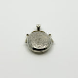 Vintage Sterling Silver Articulated Oval Foliate Engraved Locket 925 (Birm 1997)