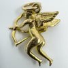 Vintage 9ct Gold Cupid Archer Pendant / Charm