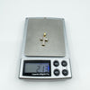 Vintage 9ct Gold 0.10ct Diamond Cross Pendant / Charm 