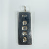 Large Chunky Vintage Sterling Silver Ingot Pendant (Sheffield 1977) 31g Jubilee 