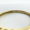 9ct Gold 0.48ct Blue Diamond Half Hoop Eternity Ring 375 Size N