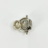 Unusal Vintage Sterling Silver Spinning 3x Sided Photo Locket Fob / Pendant 925