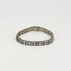 Chunky Sterling Silver 40ct Double Row CZ Tennis 8" Bracelet 925
