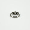 Vintage Platinum 1.60ct Diamond Trilogy Ring 950 Size L