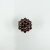 Large Vintage 9ct Gold Garnet Cocktail Cluster Ring Size L