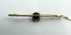 Antique / Art Deco 18ct & 15ct Gold Diamond & Black Onyx Bar Brooch 750