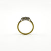Vintage 18ct Gold 0.30ct Diamond Trilogy Ring 750 Size Q